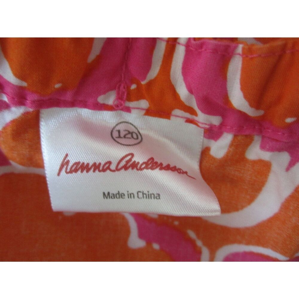 SWEET PILLOWCASE GIRLS DRESS BY HANNA ANDERSON WITH GROSGRAIN STRAPS 5T - Picture 3 of 5